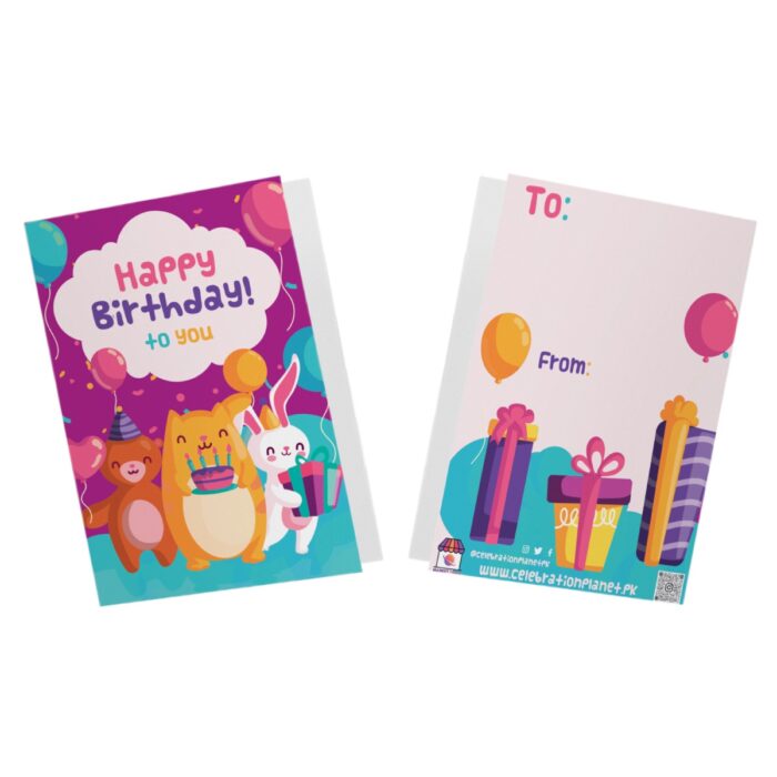 Bunny Birthday Card