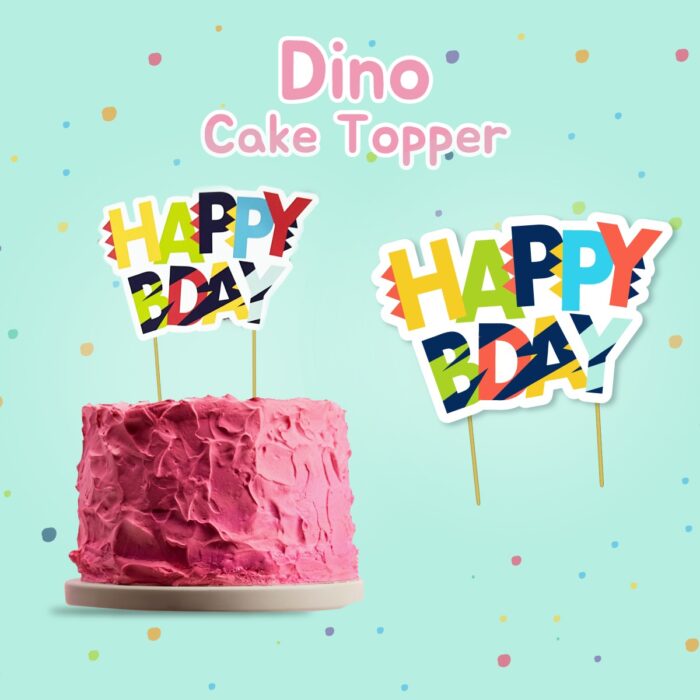 Dino Birthday Cake Topper