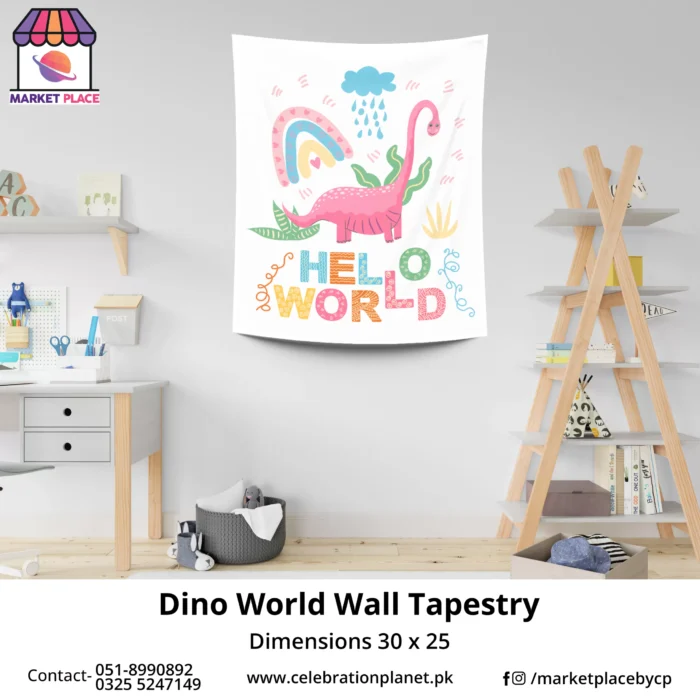 Dino World Wall Tapestry