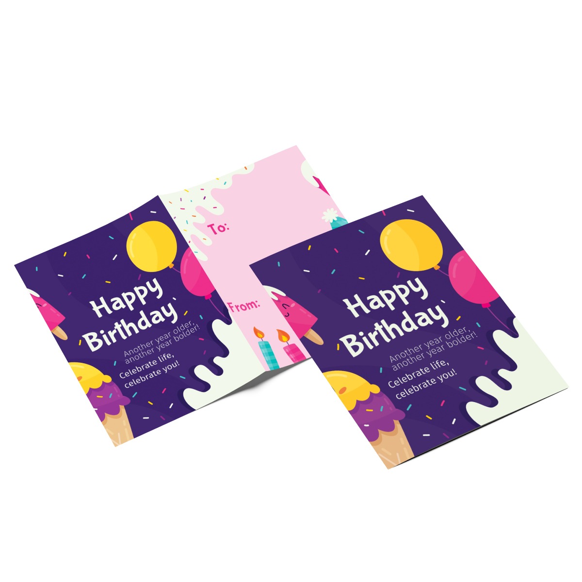 Ice Cream Birthday Card