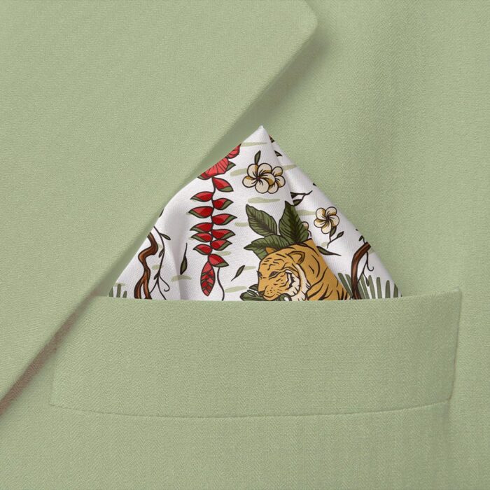 Tropical Tiger Pocket Square