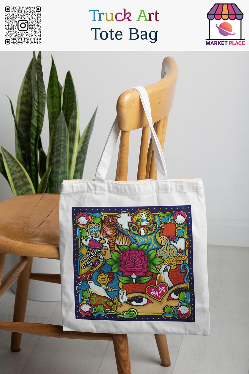 Truck Art Tote Bag